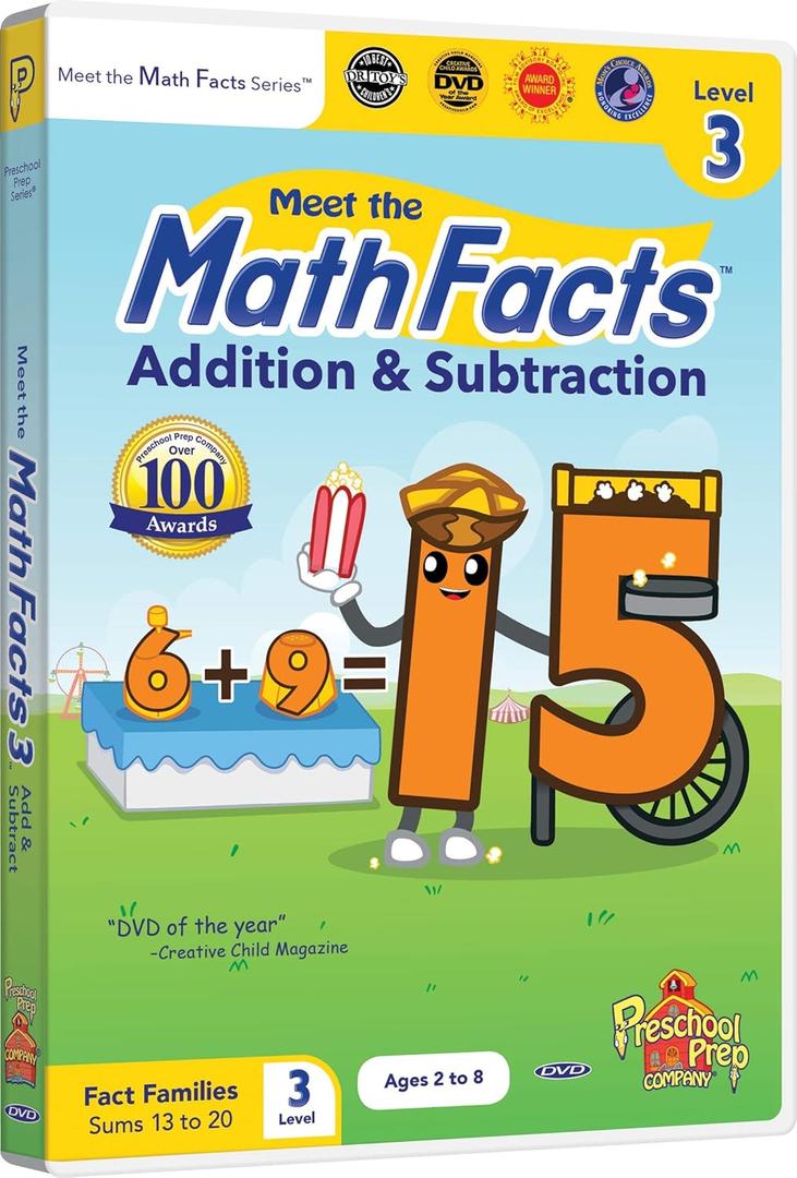 Meet the Math Facts Addition & Subtraction - Level 3 DVD