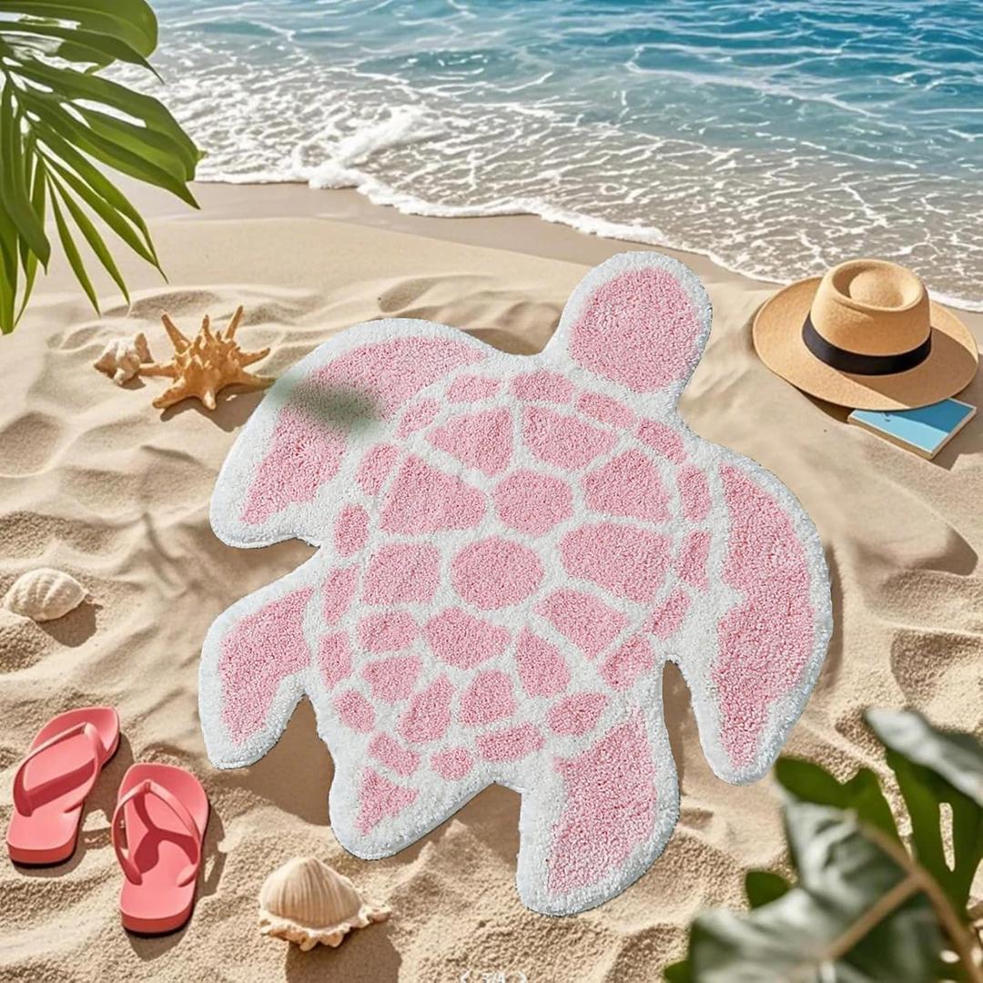 Sea Turtles Bath ,Pink 24×26 inch