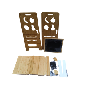 Wooden Kids Kitchen Step Stool Kitchen. Bathroom &:Bedroom With ChalkBoard