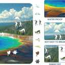 Reouinty Yellowstone Parks Wooden Puzzles for Adults 300 Pieces, Landscape Jigsaw Puzzle, Unique Puzzle, Spring Puzzle, Wooden Puzzle Gifts for Teens (15.9 x 11.2 in)