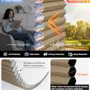 LazBlinds Top Down Bottom Up (TDBU) Cordless Cellular Shades, Blackout Light Blocking Honeycomb Shades Thermal Insulation Noise Reduction Blinds for Windows, 29" W x 64" H, Brown