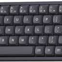 IQUNIX Magi65 Pro Low Profile Mechanical Keyboard Wireless 65% Keyboard Ultra Slim for Creamy Typing, Hot Swappable, RGB Backlit, PBT Keycaps, Aluminum Case, BT/2.4G/USB-C, Mac/Windows (Shadow Black)