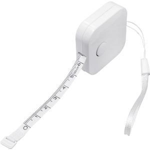 Key & Castle Retractable Body Measuring Soft Ruler Tape Sewing Cloth Tailor Tape Measure For Weight Loss Medical-Body Measuring Tools Retractable Body Measurement Tape Sewing Tape Measure Cloth Measuring Tape Tape (White)