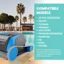 Calvana (2 Pack) Replacement Gray Tracks for Maytronics Dolphin Robotic Pool Cleaners with Part Number 9983152-R2 Dolphin Parts