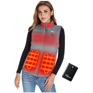 Telguua Heated Vest Women with Battery Pack,Women's Heated Warm Vest Electric Rechargeable Heating Vests, Small