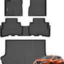 GINOWY-Floor Mats & Cargo Liner for Nissan Murano 2017.5-2024, TPE All Weather Mats Floor Liners Murano 2024 2023 2022 2021 2020 2019 2018 2017.5 Waterproof Cargo Trunk Mat Car Accessories