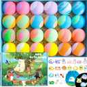Bath Bombs for Kids with Surprise Inside  24 Pack Handmade Bath Bombs with Glow-in-the-Dark Land & Sea Toys, Fizzy Bath Salt Balls, Birthday Party Favors for Boys and Girls