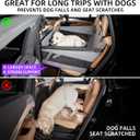 TKYZ Large Dog Car Seat,Back Seat Extender for Dogs,Waterproof Medium Dog Seat Cover for Backseat, Pet Bed for Car Hammock(Grey-L)