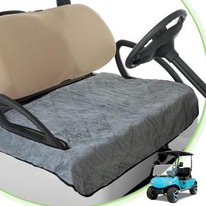 Golf Cart Seat Covers Compatible with Evolution, Durable Golf Cart Seat Towel Cover Blanket for All Weather, Keep Seat Comfortable and Clean, Easy to Install, Grey