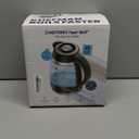 Chefman Electric Kettle, 1.8L 1500W, Hot Water Boiler, Removable Lid for Easy Cleaning, Auto Shut Off, Boil-Dry Protection, Stainless Steel Filter, BPA Free, Borosilicate Glass Electric Tea Kettle (Black)