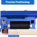 Manual Tile Cutter with Tungsten Carbide Scoring Wheel | 35.4" Precision T-Bar Cutter for Porcelain & Ceramic Tiles | Portable Design with Aluminum Ruler & Plier (Blue)