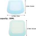 Unomor 2Pcs Reusable Silicone Pill Bags for Travel Transparent Pill Organizer with Open Design Resealable Storage Pouches for Medication