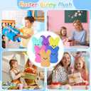 vizethru 12 Pcs Easter Bunny Plush Toys,Easter Basket Stuffers Toys for Kids,Bunny Stuffed Animals, Easter Party Favors Gift Toys for Kids