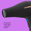 InfinitiPRO by Conair AC Motor Pro Hair Dryer, Ionic Ceramic Blow Dryer with Diffuser and Concentrator, Black, 650X​