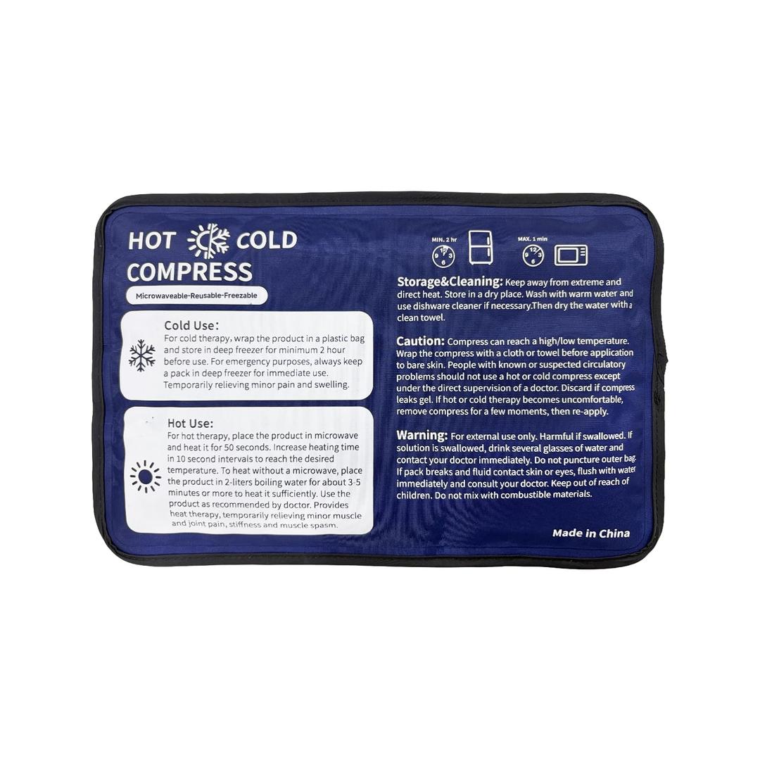 Gel Soft Flexible Ice Pack for Injuries - 1 Pack (Medium 7.5" x 11.5") Reusable Hot & Cold Compress for Pain Relief, Freezer Cold Pack for Hip, Shoulder, Knee - Cooling Gel Pad for Swelling, Bruises