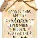 SOLMAY Friendship Gifts for Women, Mothers Day Gifts for Friends, Unique Best Friend Birthday Gift for Women, Sentimental Mason Star Jar, Bestie Birthday Gift Ideas