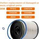 Ganido TP1015 Fuel Filter for 6.6L Duramax Diesel, Compatible for 2014-2018 Chevy Cruze diesel fuel filter, for 2017-2021 Chevrolet Silverado/GMC Sierra 2500HD 3500HD Replace# 23304096 22937279