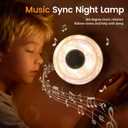 Projector Night Light Rocket, Star Projector for Bedroom 360 Rotating Star & Galaxy Projection Music Sync, Timer & Remote Control, Birthday Christmas Gift for Boys Girls Friends