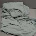 Yoofoss Muslin Crib Sheets for Boys Girls 100% Cotton Fitted Baby Crib Sheet 2 Pack Soft and Breathable for Standard Crib Mattress & Toddler Mattress 24"x38"+5inch.  61×96+13cm Apricot&Green