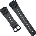 Fit for Casio G-shock GA-2100 Bands, GA-2110 Series Quickfit Soft Resin Replacement Watch Straps Wristbands Bracelet for GA2100/GA2110 (Black)