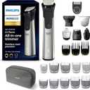 Norelco Philips Multigroom 9000 Series, All-in-One Trimmer, Beard Trimmer and Hair Clipper, 23-Piece Men's Grooming Kit for Beard, Body, Face, Nose, Ear and Intimate Areas, MG9520/50