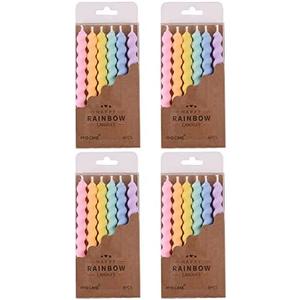 Click to see full view
6 Pieces Birthday Spiral Pastel Color Candles, Spiral Pastel Cake Candles Cupcake Candles, Small Pastel Cake Candles in Holders for Birthday Wedding Party Cake Decorations (Multi Colour)