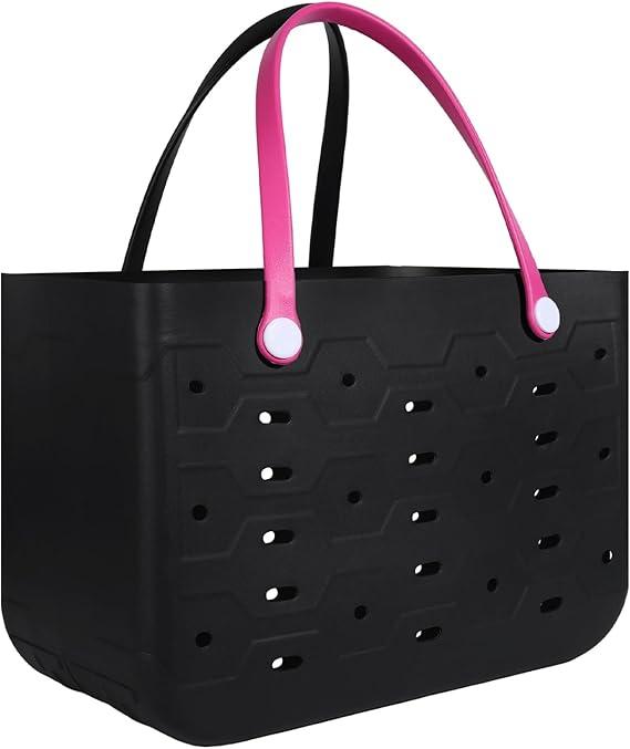 X-Large Rubber Beach Bag for Men & Women, Large Capacity Travel Tote Bag for the Beach Boat Pool