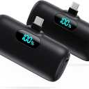 Mini Portable USB-C Power Bank 2 Phone Charges 5000 mAh
