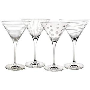 Mikasa Cheers Martini Glass, 10-Ounce, Set of 4