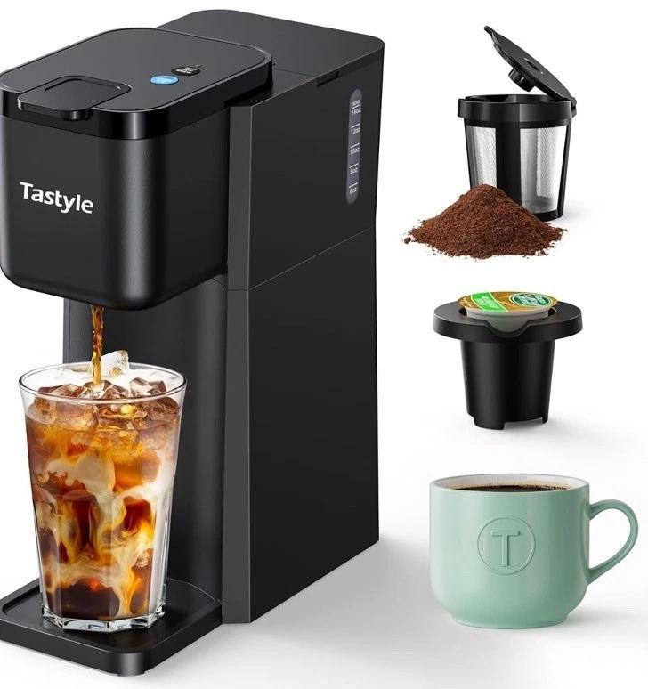 Tastyle Single Serve Iced Hot Coffee Maker Machine K310IC