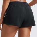 CRZ YOGA High Waisted Running Shorts for Women 2.5" - Mesh Liner Quick Dry Sport Athletic Workout Shorts with Zipper Pocket Black X-Small