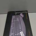 Wireless Keyboard and Mouse Combo, E-YOOSO 2.4GHz Full Sized Ergonomic Wireless Keyboard with Wrist Rest, 3 DPI Adjustable and 6 Buttons Cordless USB Mouse for Computer, Laptop, PC, Windows (Black)