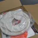 Sucolite Vintage Floor Lamp for Living Room, Traditional Farmhouse Tall Standing Lamp, Mid-Century Antique Pole Lamp for Bedroom Reading with White Fabric Shade, Rustic Bright Lighting Home Decor