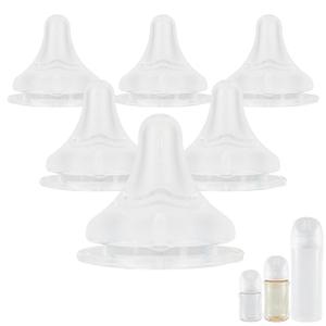 Silicone Nipples(S) for Pigeon Bottle,Newborn Flow Baby Bottle Nipples,0m+ 6 Count