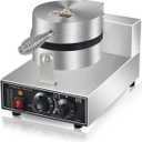 Commercial Waffle Maker Electric Waffle Iron Non-Stick Waffle Cones Maker Machine Hotel Waffle Maker With Time Control Temperature Adjustable, 110V 1300W
