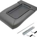 NHILES Center Console Lid Replacement Kit for 1999 2000 2001 2002 2003 2004 2005 2006 2007 Silverado/Avalanche/Suburban/Sierra/Yukon Replaces Number 19127364, 19127365, 19127366 (Dark Gray)