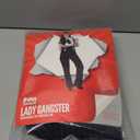 fun shack 20s Gangster Costume for Women, 1920s Mobster Outfit, Halloween Costume for Women (XX-Large, Black)