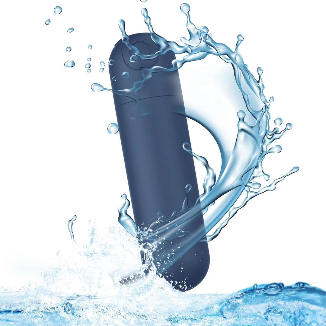 Mini Upgraded Rechargeable Handheld Waterproof Massager, Electric Portable Back Massager for Back Neck Shoulder Body, Blue