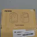 Travel Adapter Set, European Travel Plug Adapter 4 AC Outlets 4 USB Ports (2 USB C), US to UK/EU/South Africa/India, Universal Travel Adapter Kit Include Type G/C/M/D Detachable Plug