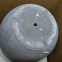 Kante 18 Inch Dia Round Concrete Planter, Indoor Outdoor Large Plant Pot with Drainage Hole and Rubber Plug for Home Patio Garden, Slate Gray