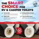 Toilet Bowl Cleaner, 5X Stronger Stain & Odor Eliminator, Sensor Safe & Non-Acid Formula, Septic Safe Toilet Cleaner Liquid, Quick Action Clean for RV and Camper Toilets, 32 oz