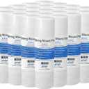 Sediment String Wound Water Filter Cartridge Standard 2.5x10" 20 Micron 25 Pack