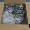 Baocuz 3-Light Kitchen Flush Mount Ceiling Light, Adjustable Multi-Directional Ceiling Light Fixture, Farmhouse Black Metal Cage Close to Ceiling Lamp for Dining Room Bedroom Hallway