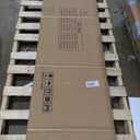 Bifold Barn Door 30" x 84", MDF Bi-Fold Sliding Closet Doors with Hardware Kit Included, Pre-Finished Easy Assembly, Water-Proof PVC Surface & Save Space, H-Frame, 34" Track for 2 Doors,White