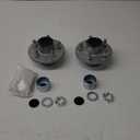 AEagle 2 Sets 5 on 4.5" Bolt Circle Hot-Galvanized Idler Hub Kits for 3,500lbs Boat Trailer 1-1/16'' to 1-3/8'' Tapered Axle, Inner & Outer Cone Bearings