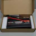 Sunivora 1200 Watt Car Power Inverter 12V DC to 110V/120V AC Converter 2400W Peak, 2 AC Outlets & 2 5V USB 3.0 Ports, Car Plug in Adapter Outlet Supplies Power to Appliances in Truck RV Boat Camping