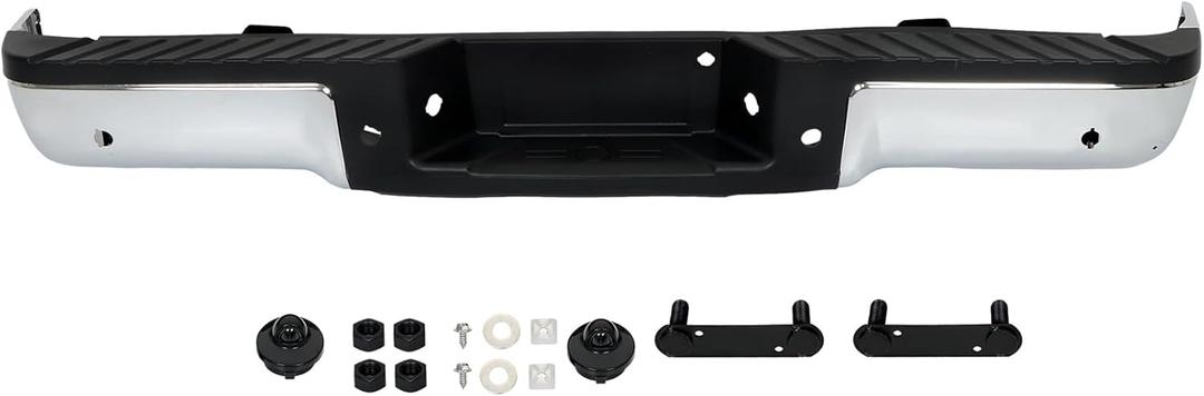 labwork Chrome Rear Bumper Assembly Replacement for F150 2009-2014 Styleside Models with Parking Sensor Hole