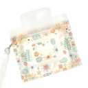 Portable & Refillable Wet Wipe Pouch - Reusable Baby Wipes Holder & Container, Mini Floral Love, 2pcs