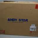 ANDY STAR Oval Bathroom Mirror, 24" x 36" Chrome Stainless Steel Metal Frame Vanity Mirror for Over Sink with Adjustable Tilting Design, Pivoting Mirror for Modern Wall Decor