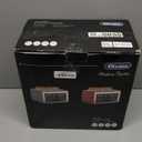 4 Slice Toaster Touch Screen, Stainless Steel Toasters Digital Timer, Dual Control Panel Toasters, 8 Shade Settings 6 Bread Types for Bagel, Cancel, Defrost 1650W